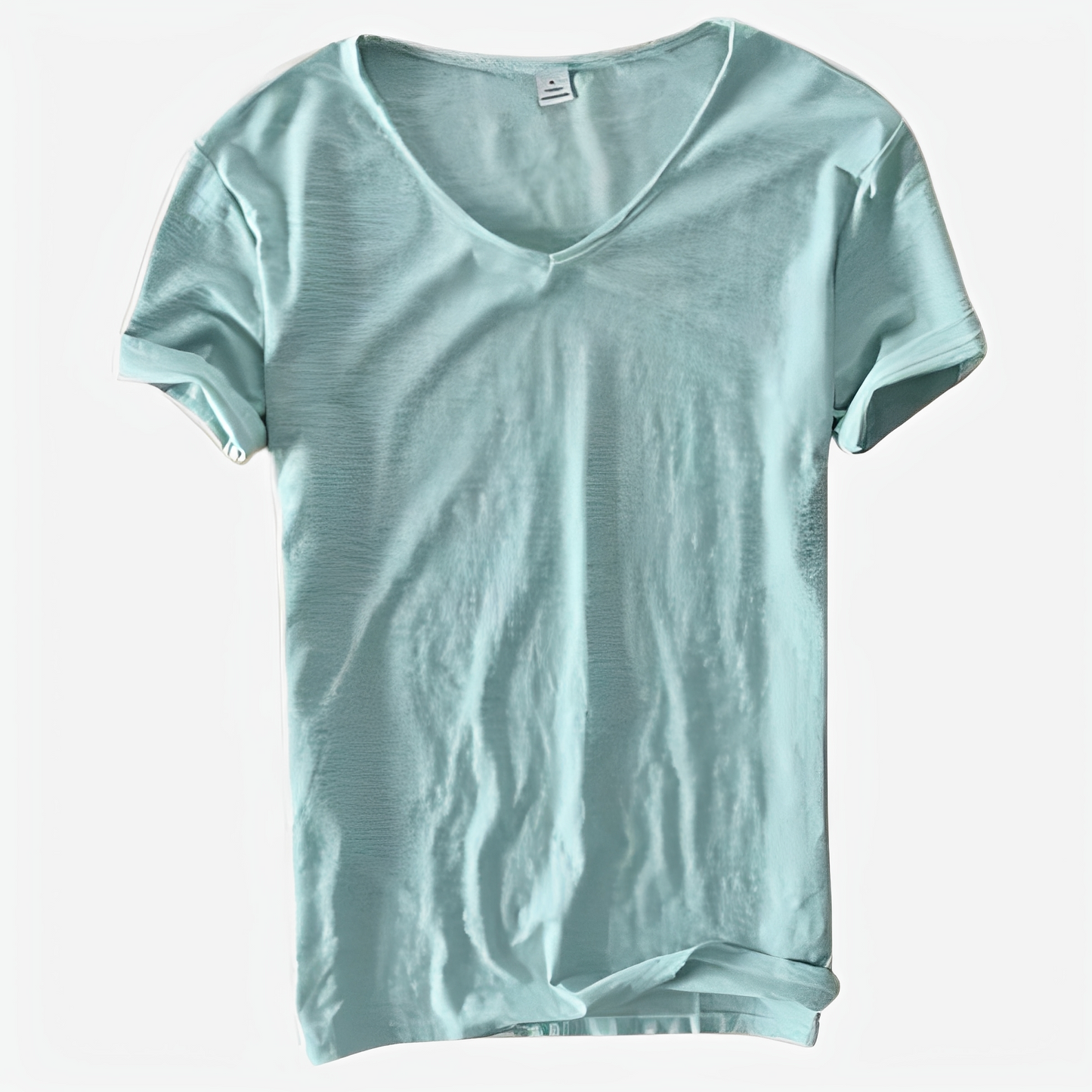 Jayson - T-shirt estival ample pour homme avec col en V