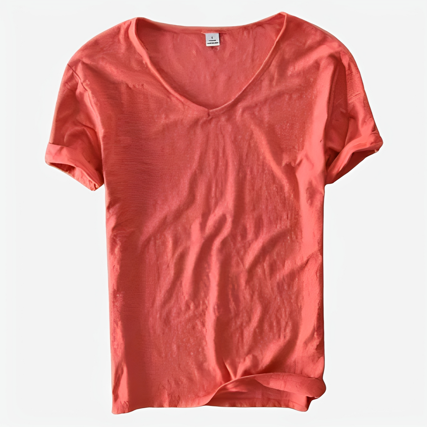 Jayson - T-shirt estival ample pour homme avec col en V