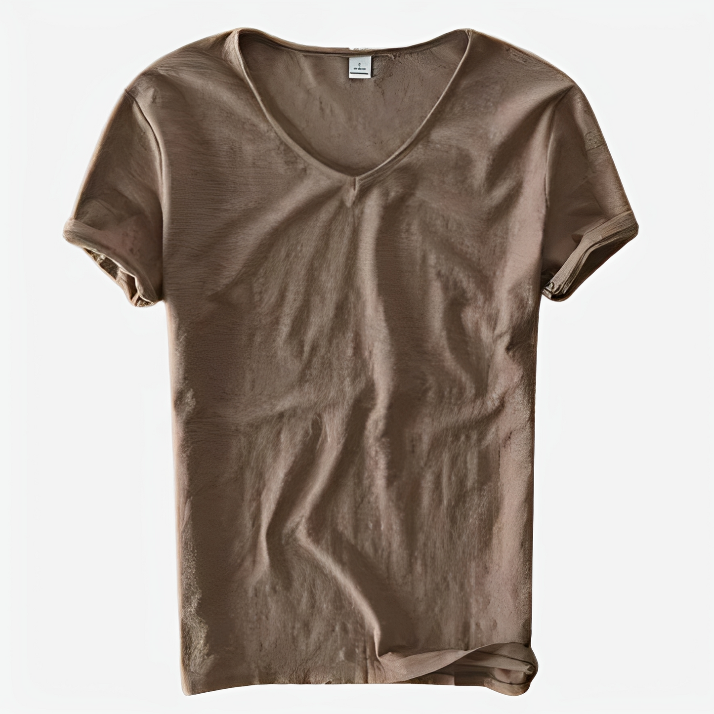 Jayson - T-shirt estival ample pour homme avec col en V