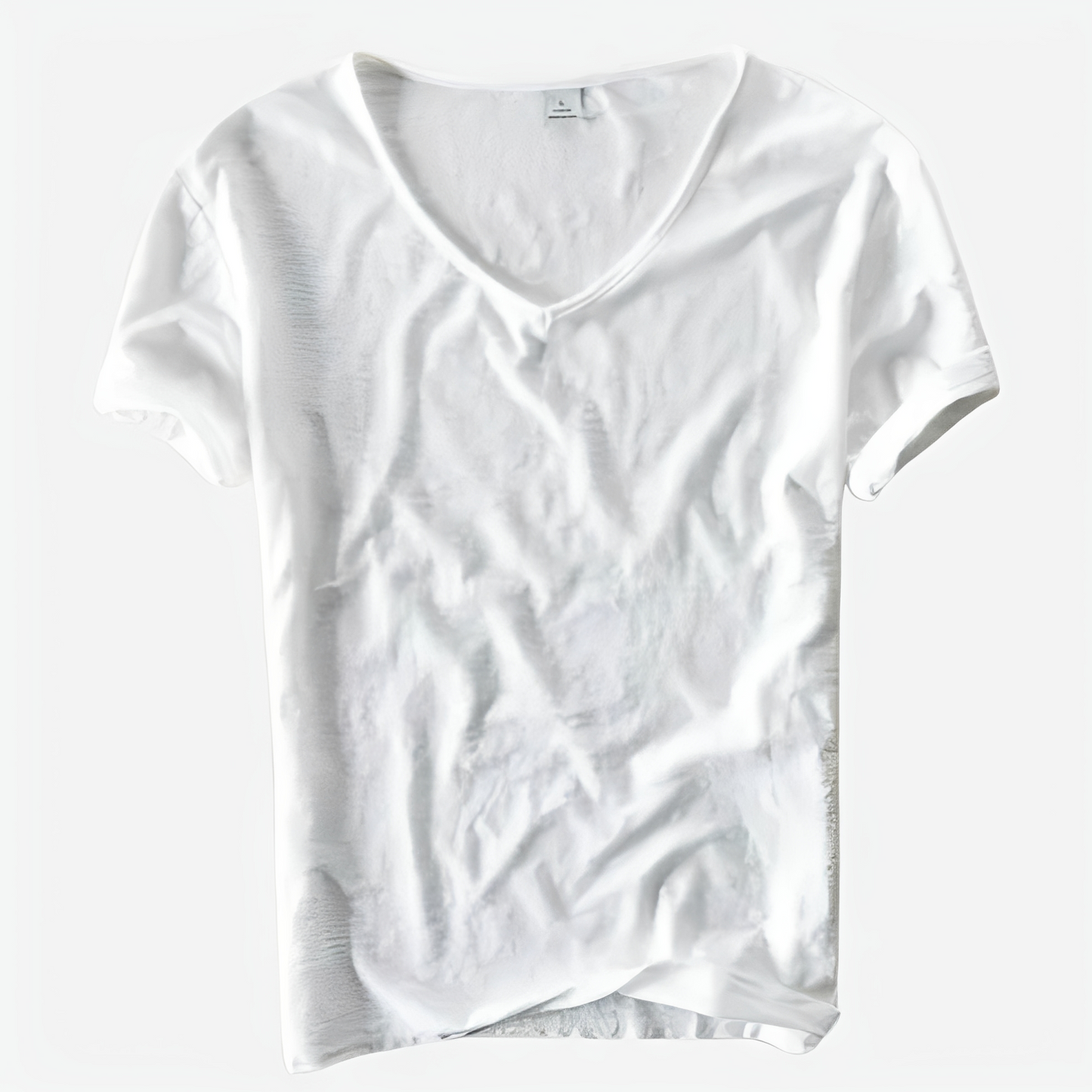 Jayson - T-shirt estival ample pour homme avec col en V