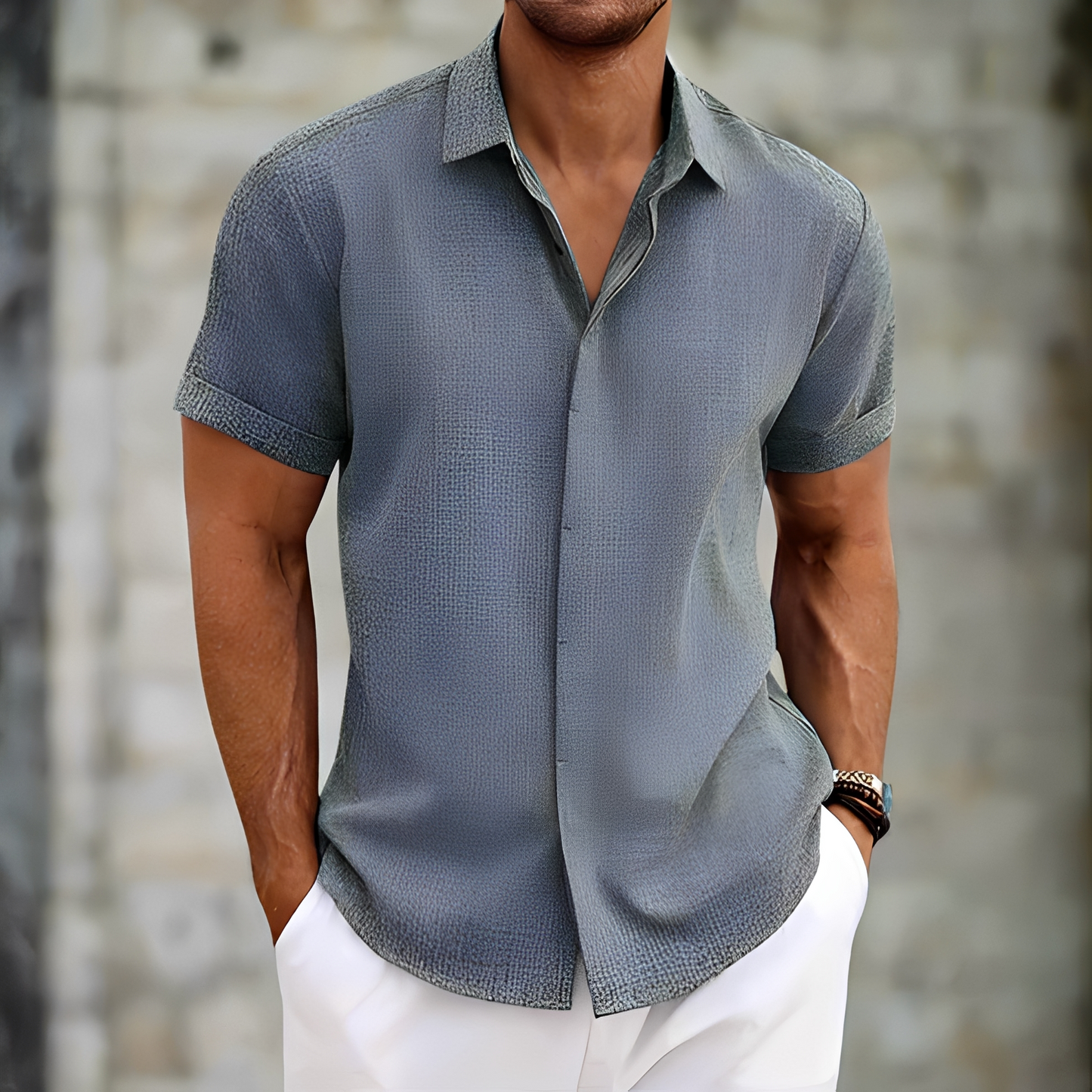 Lance - Chemise d'été décontractée pour homme