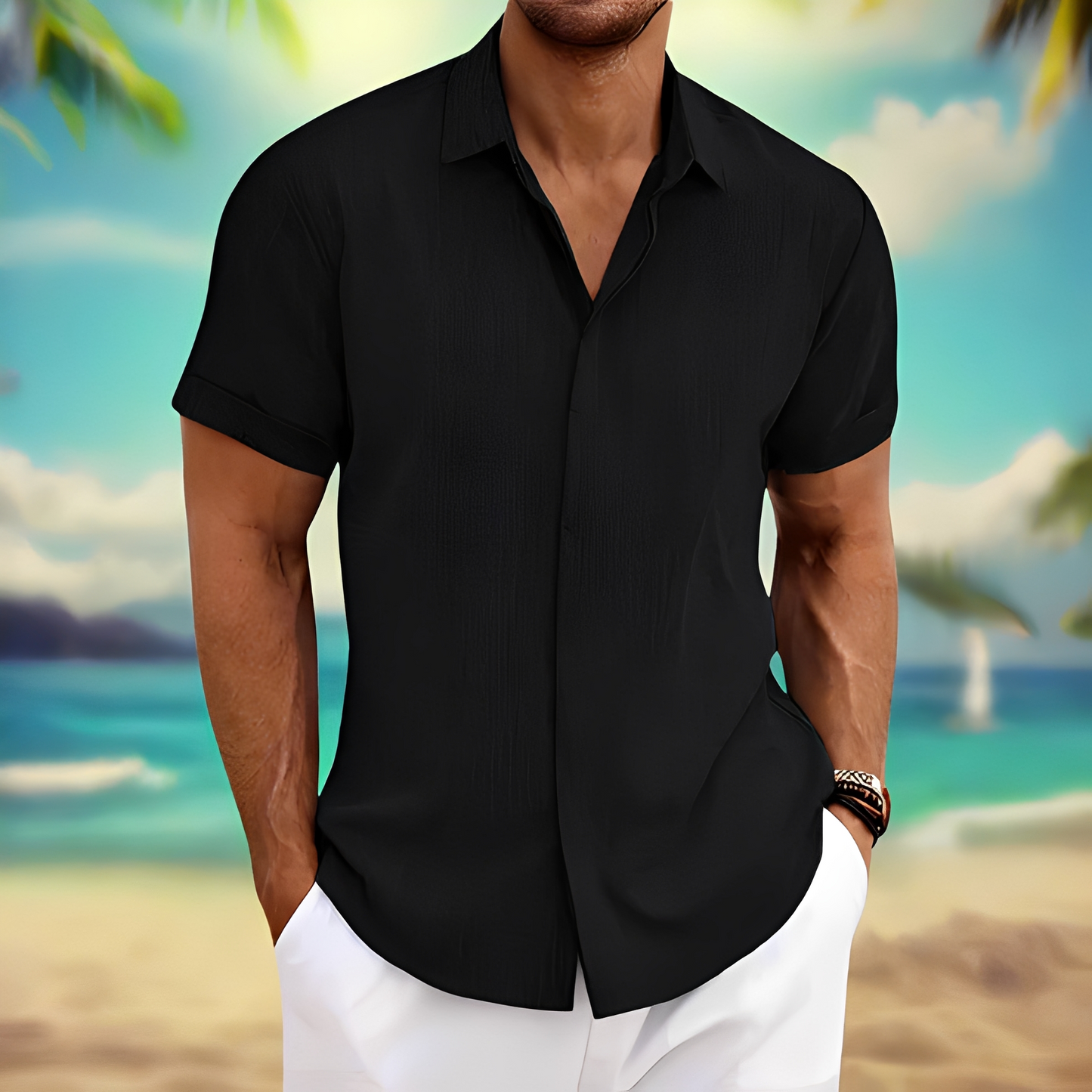 Lance - Chemise d'été décontractée pour homme