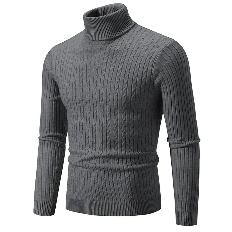 Benjamin - Pull col roulé élégant et confortable pour homme