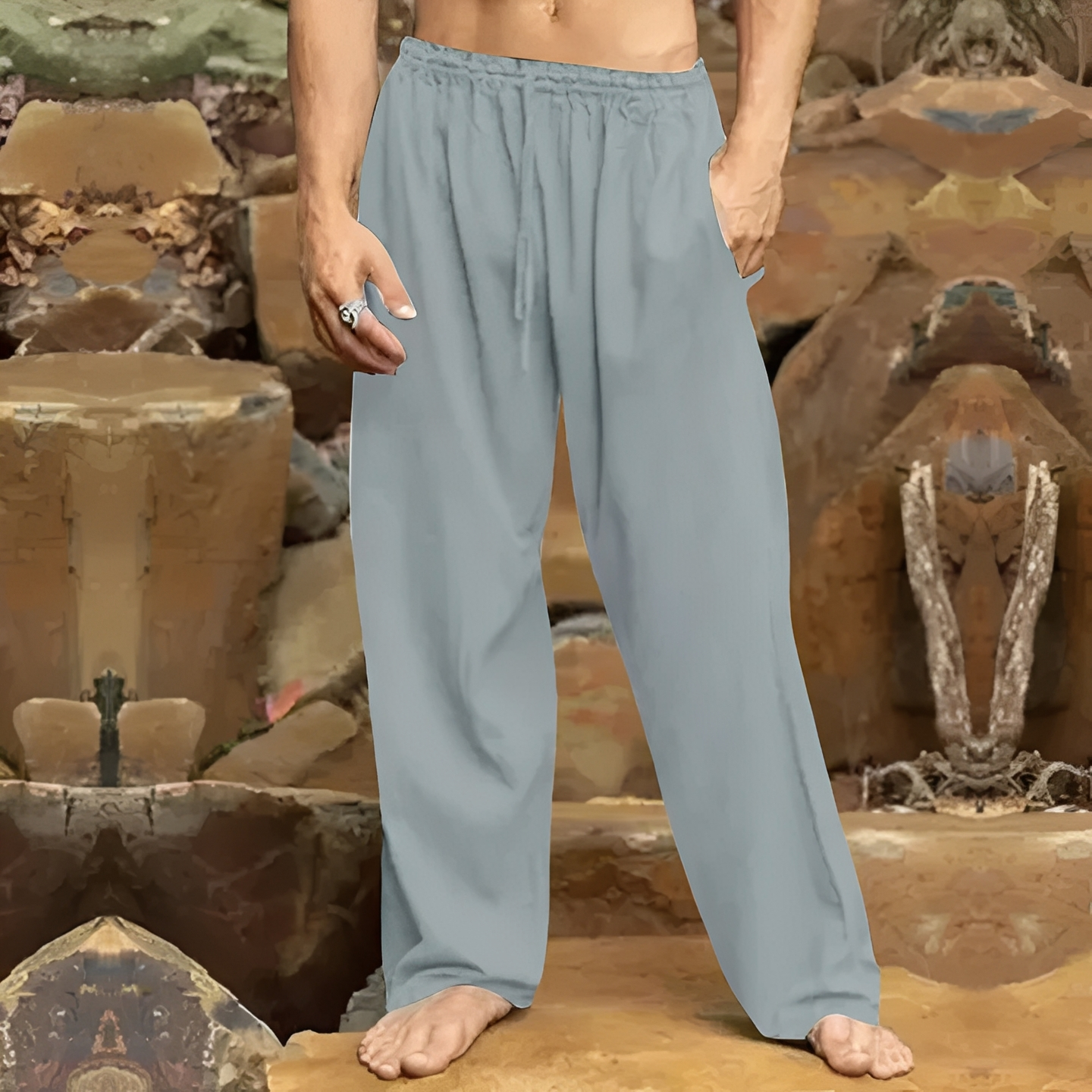 Norlan - Pantalon large et aéré pour homme