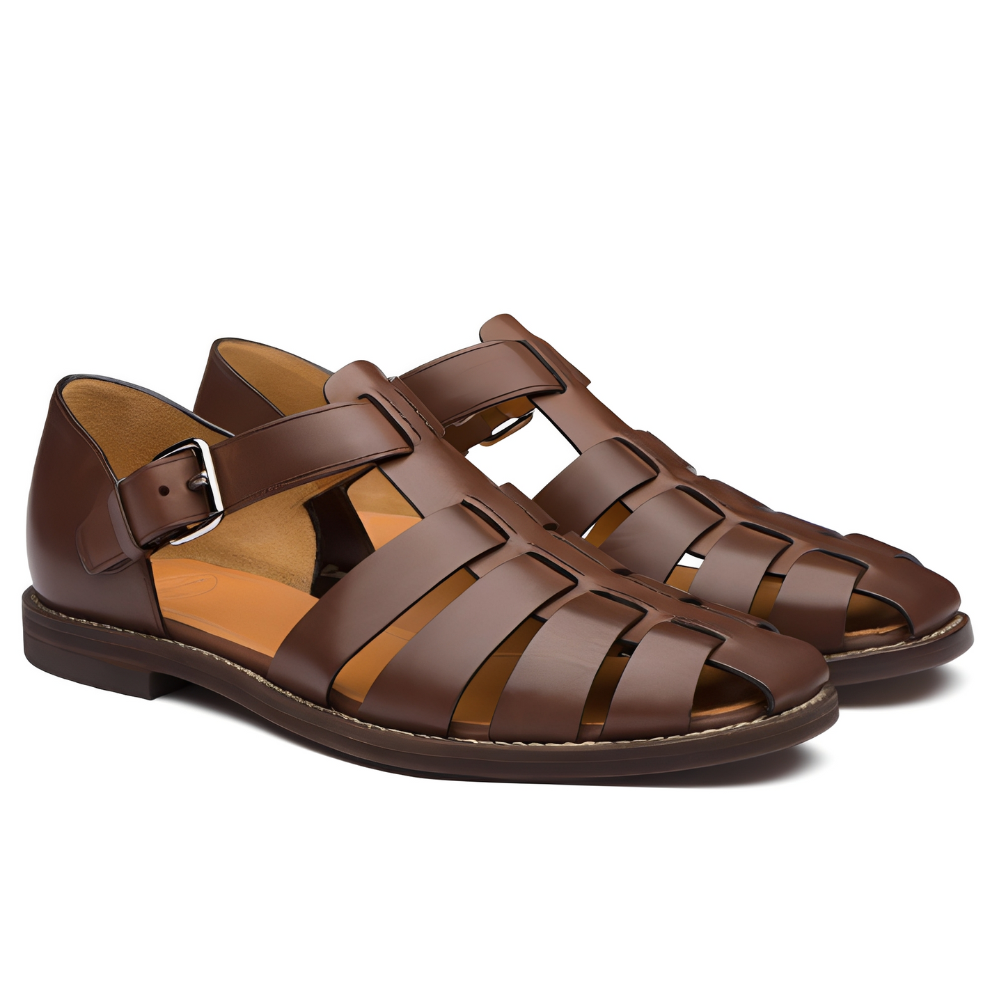 Willard - Sandales élégantes avec boucle cousue pour hommes