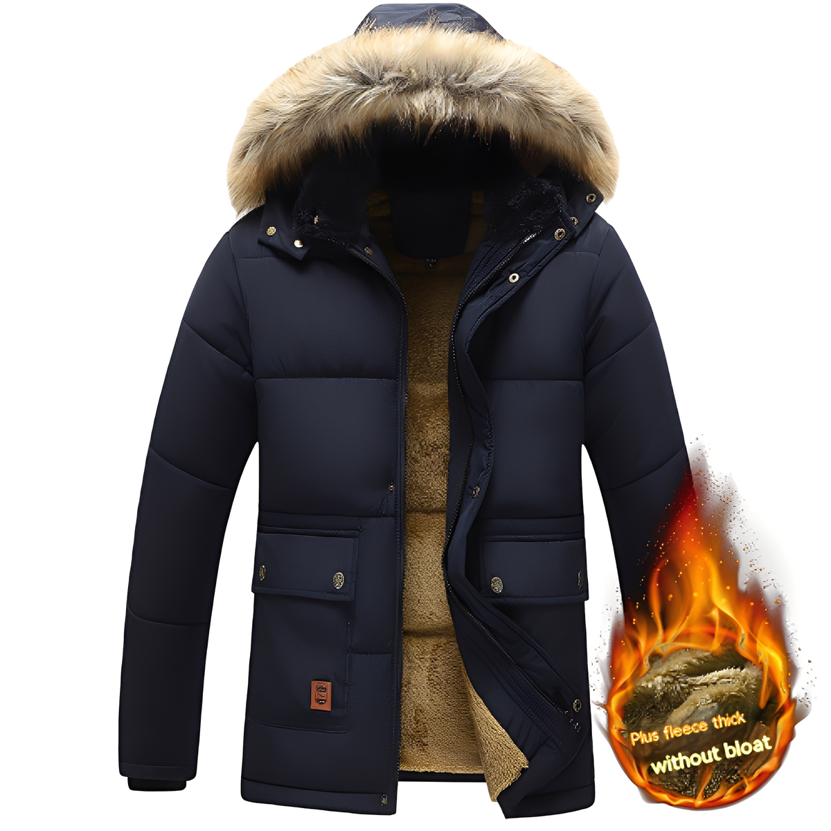 Crispian - Manteau douillet avec capuche