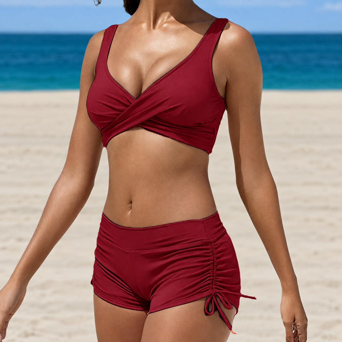 Iony - Maillot de bain deux pièces avec bretelles amovibles