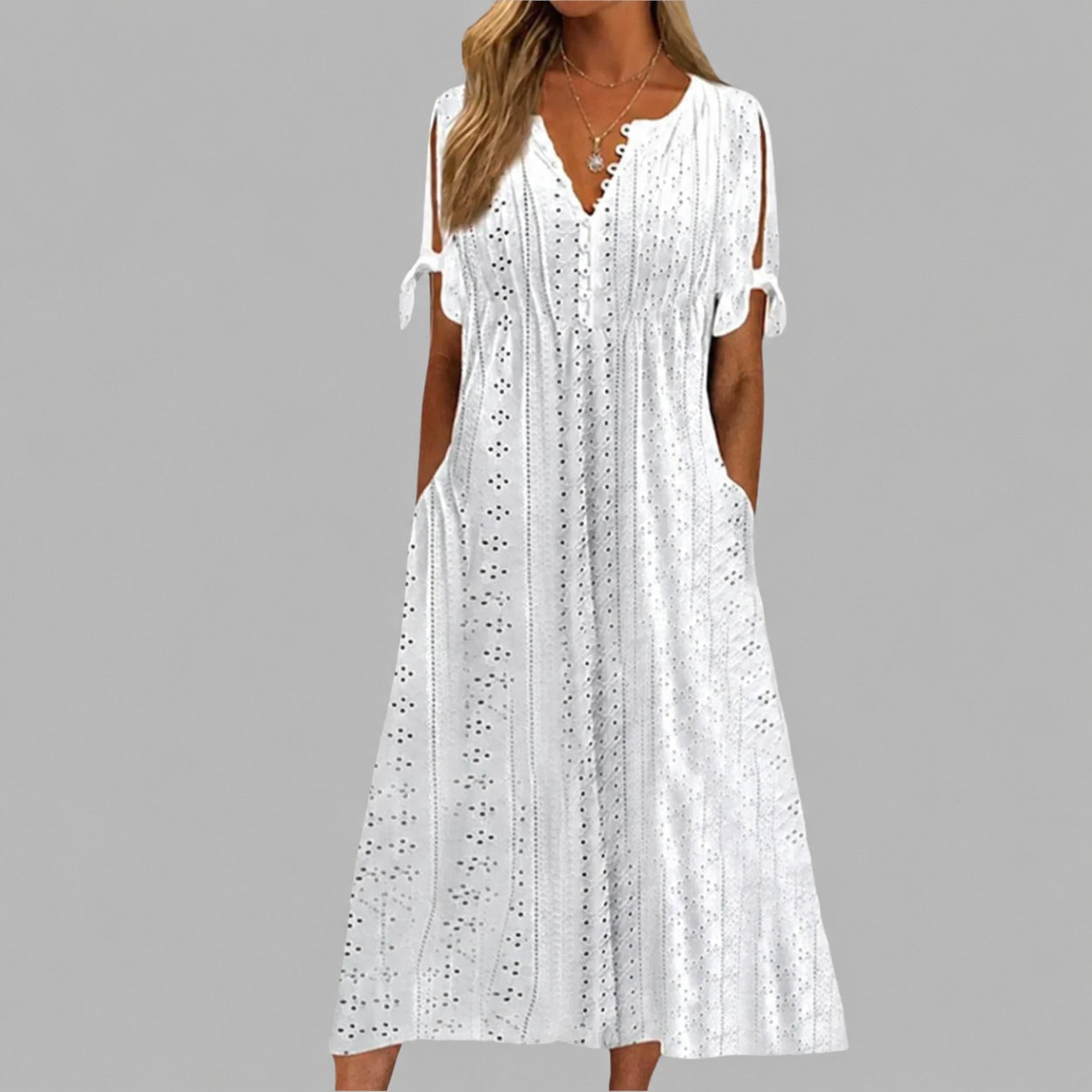 Alice - Robes midi bohèmes élégantes pour l'été