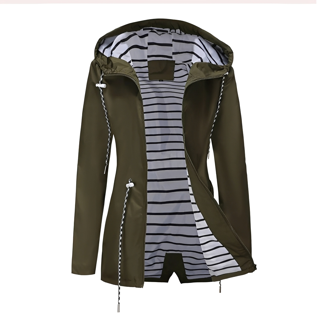 Nathalie - Manteau chic avec capuche