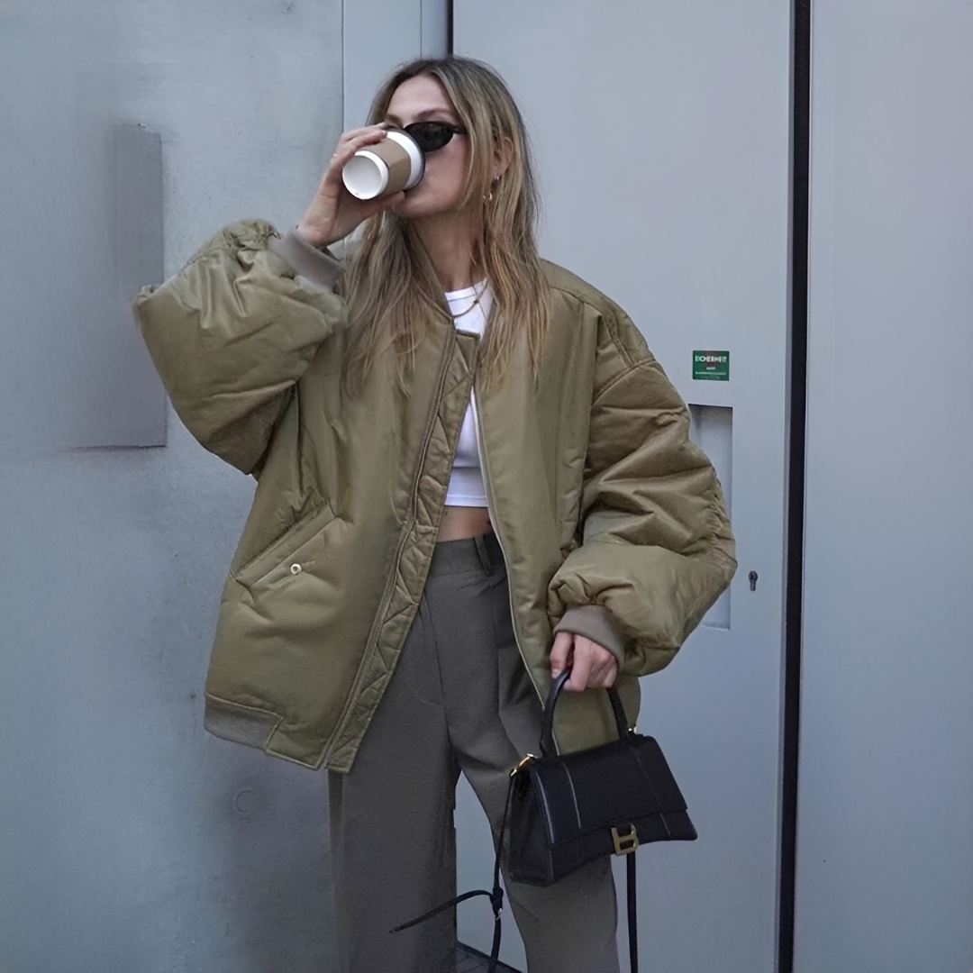 Fellaine - Veste bomber large et douillette