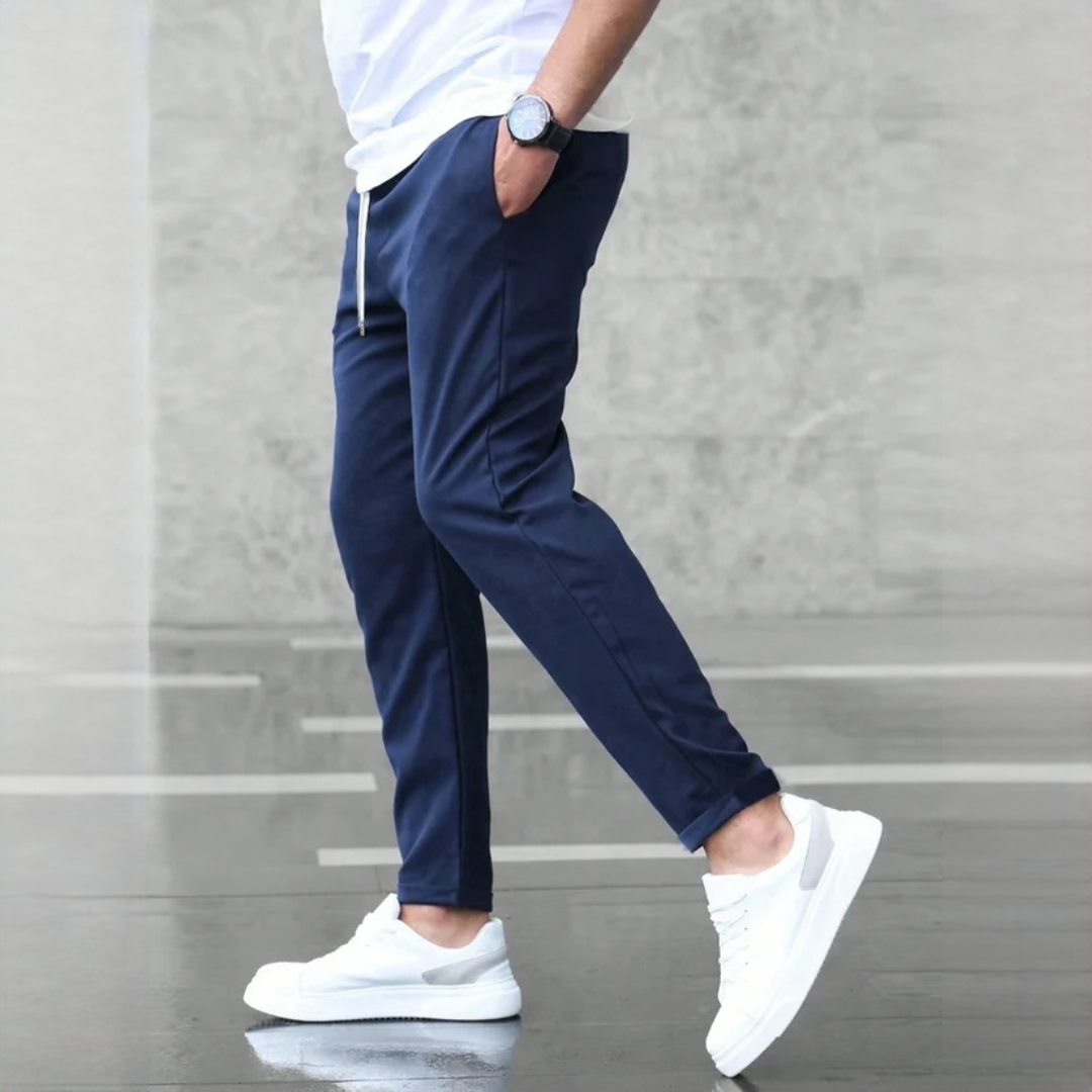 Nico - Pantalon solide coupe ajustée