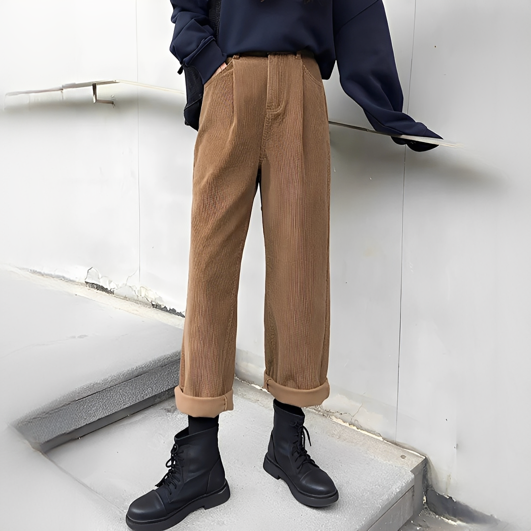 Shelbie - Pantalon classique à jambes larges