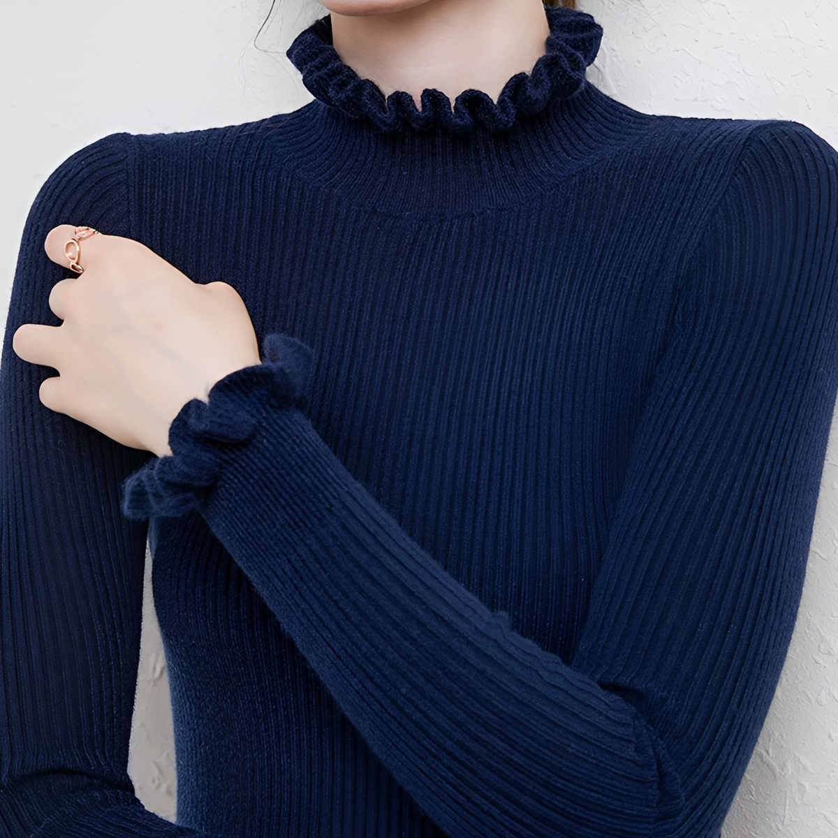 Alva - Pull à col roulé chic et confortable