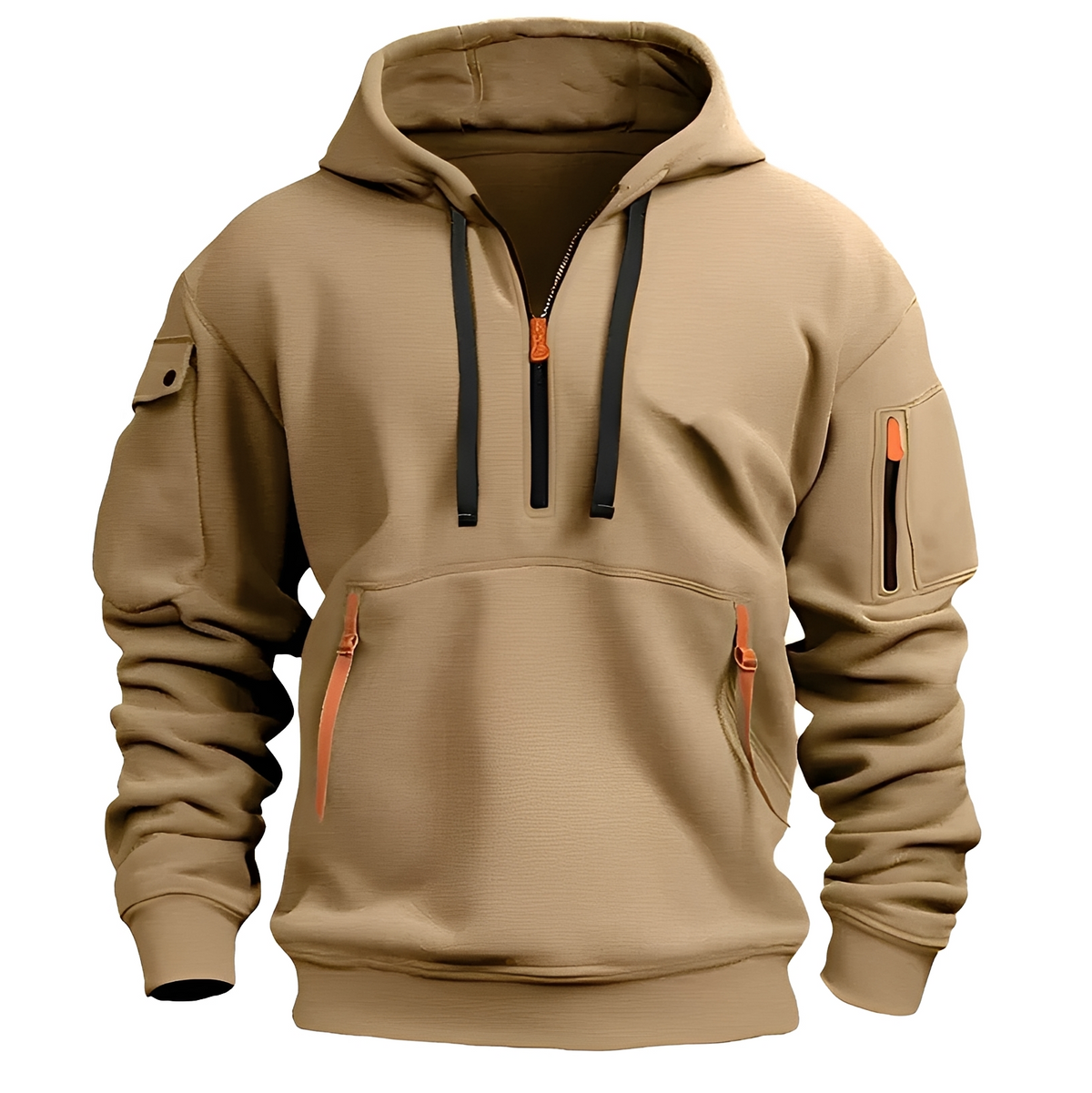 Norton - Hoodie robuste avec fermeture éclair partielle