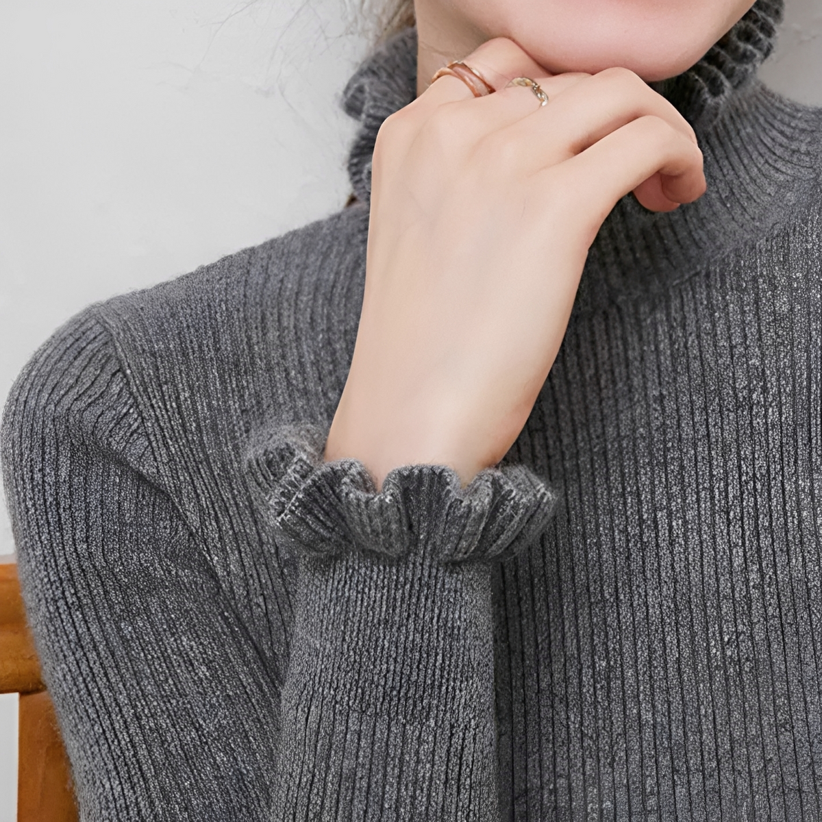 Alva - Pull à col roulé chic et confortable