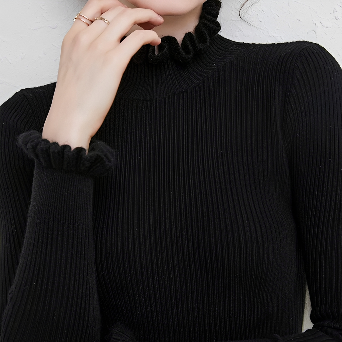 Alva - Pull à col roulé chic et confortable