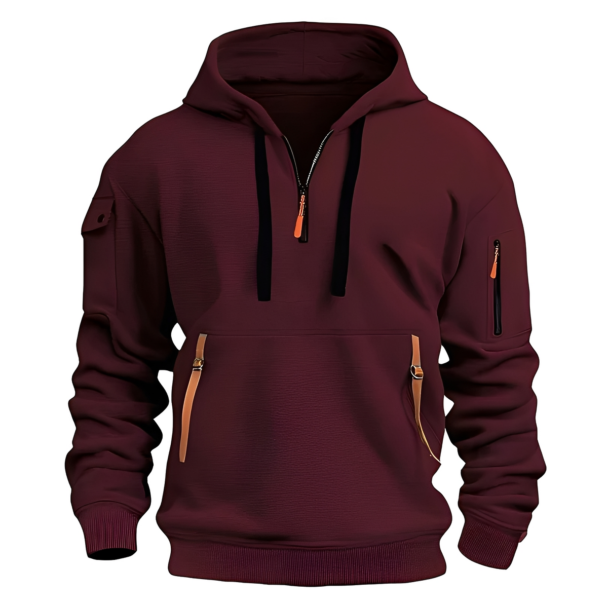 Norton - Hoodie robuste avec fermeture éclair partielle