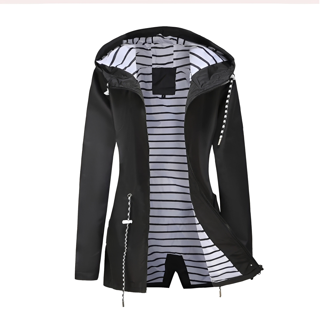 Nathalie - Manteau chic avec capuche