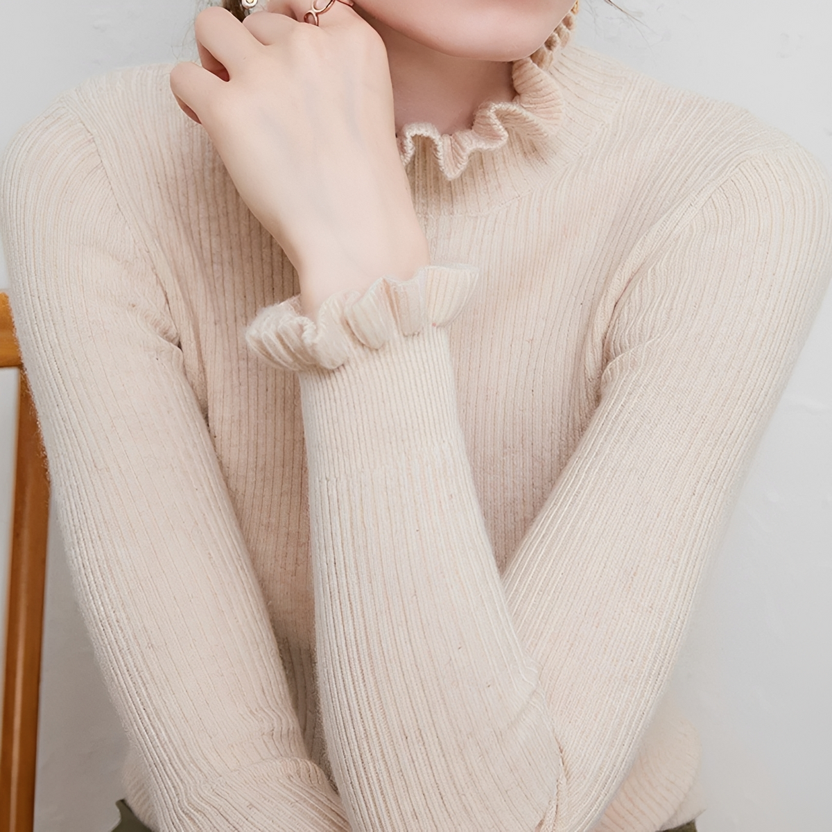Alva - Pull à col roulé chic et confortable