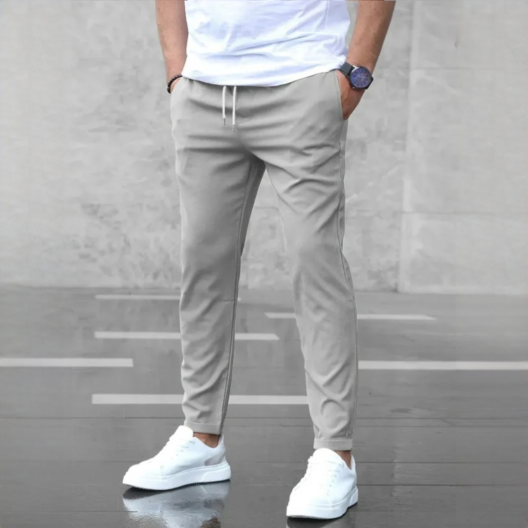Nico - Pantalon solide coupe ajustée