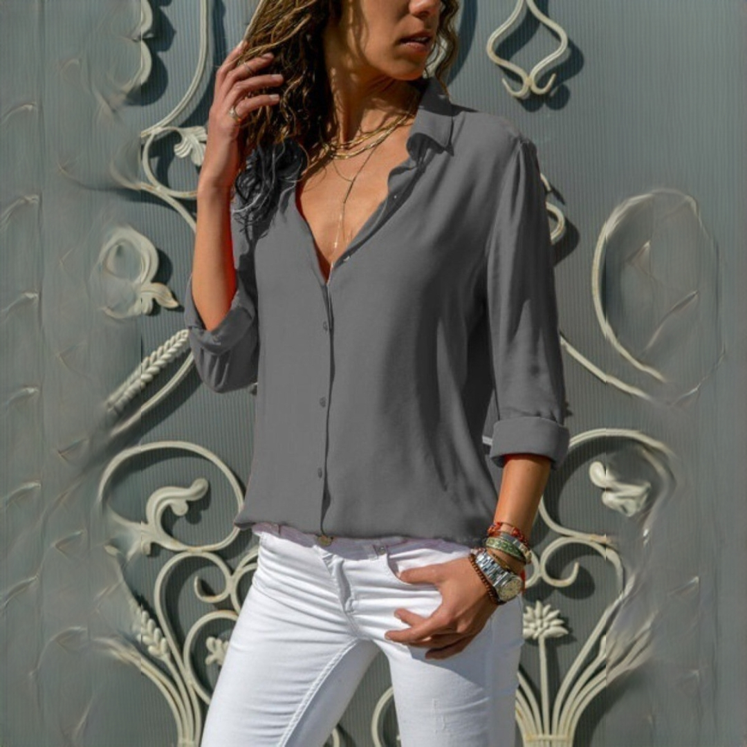 Jordena - Blouse élégante à manches longues