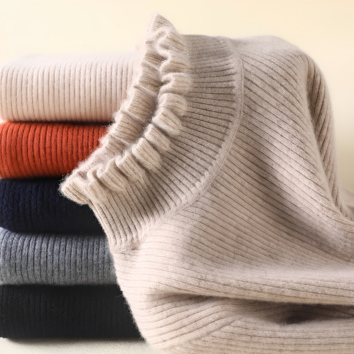 Alva - Pull à col roulé chic et confortable