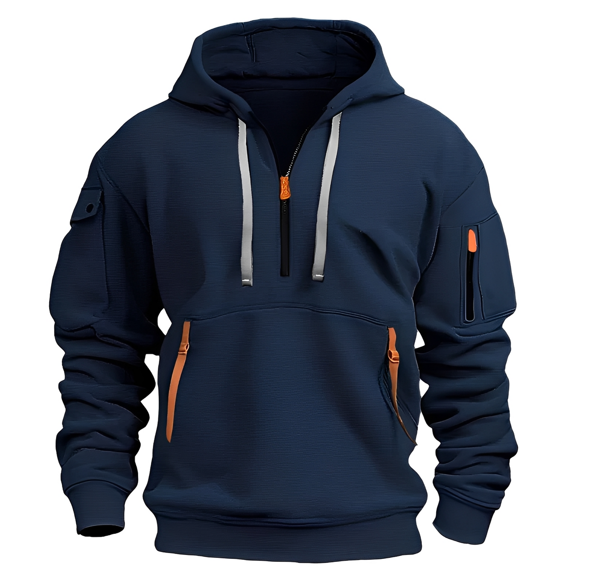 Norton - Hoodie robuste avec fermeture éclair partielle
