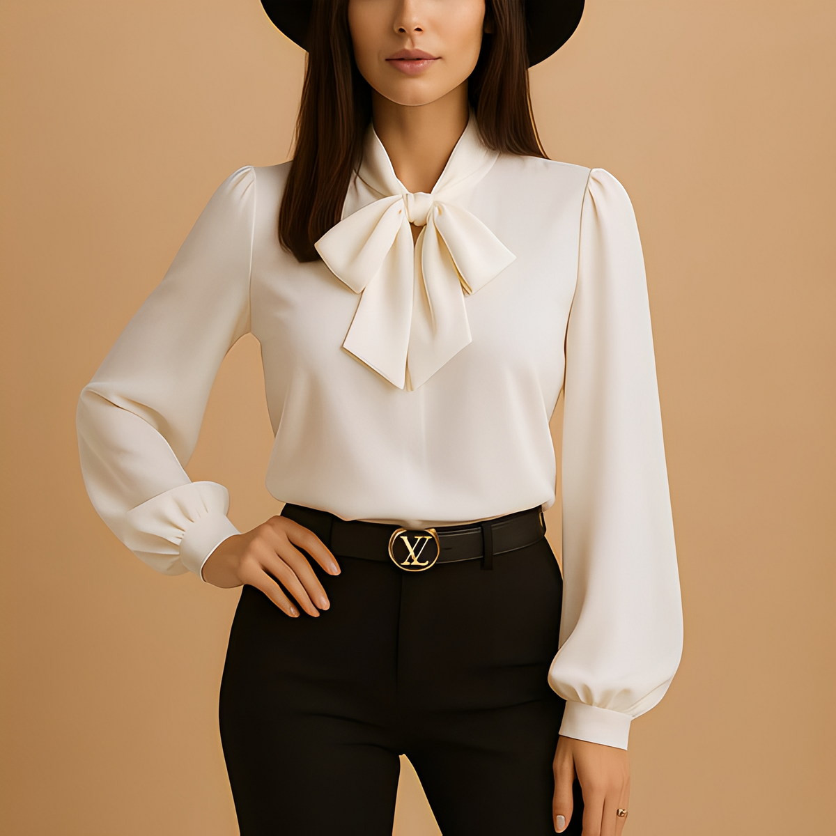 Blainne - Blouse élégante pour femmes avec nœud