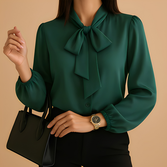 Blainne - Blouse élégante pour femmes avec nœud