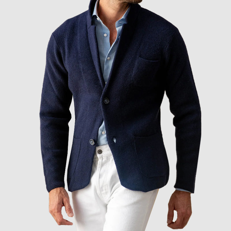 Blazer homme à deux boutons et poches patch - coupe régulière
