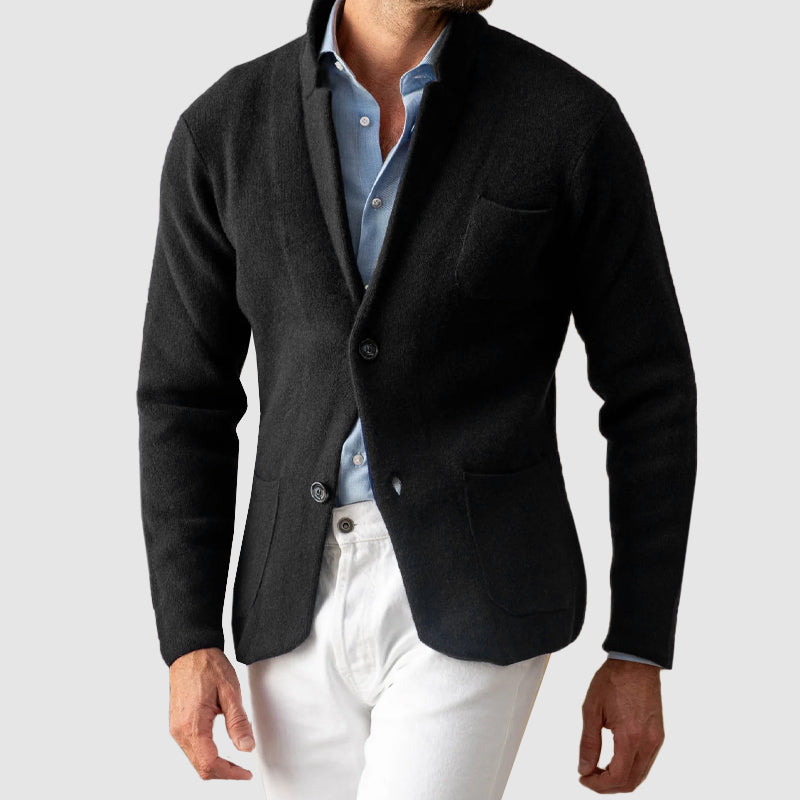 Blazer homme à deux boutons et poches patch - coupe régulière