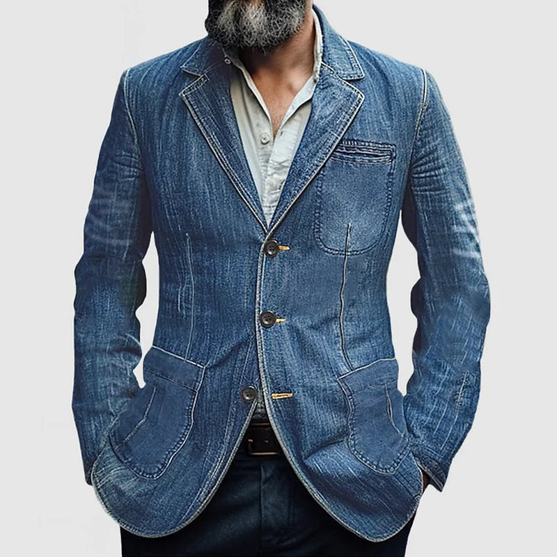 Blazer pour hommes - Coupe ajustée, poches fonctionnelles, design moderne