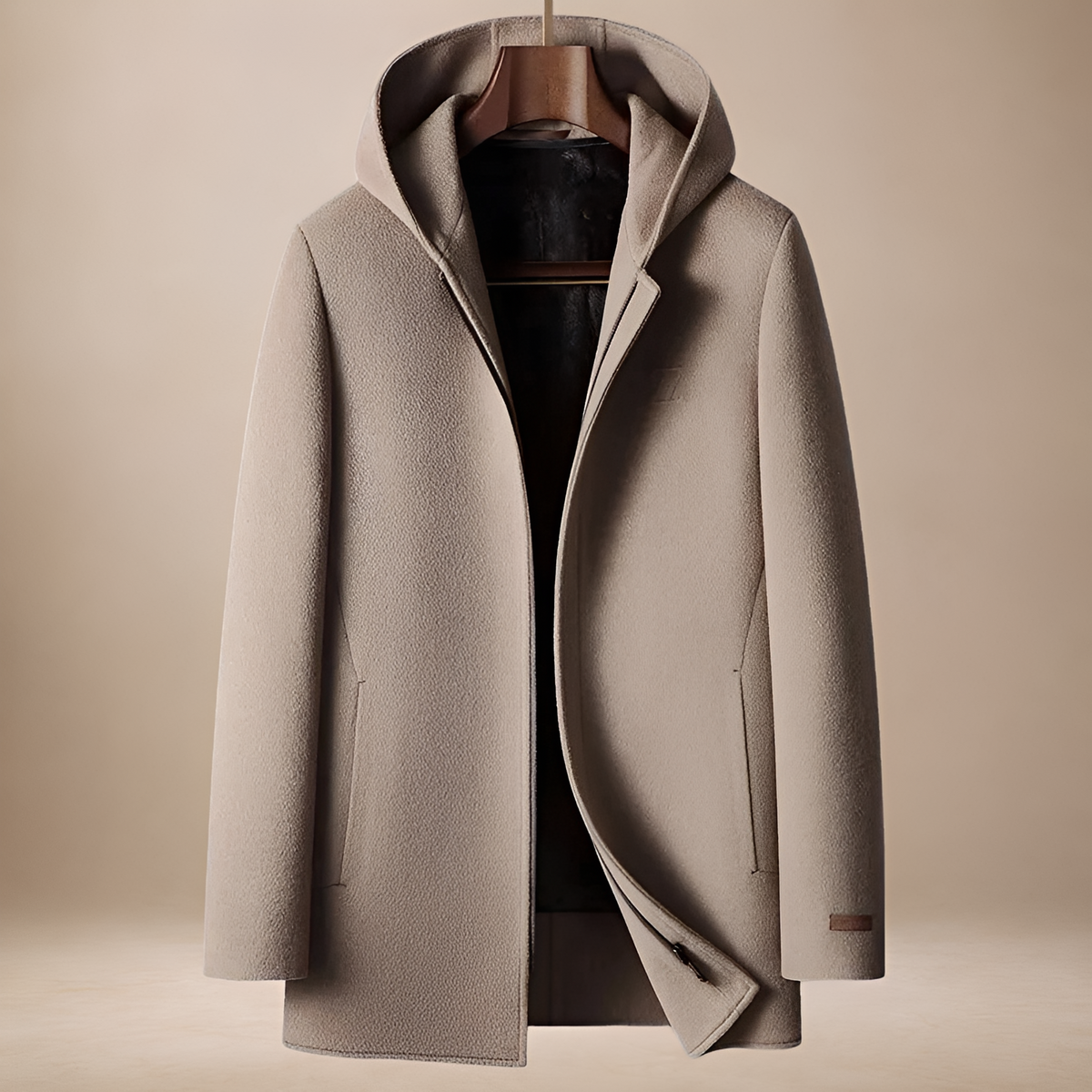 Manteau à capuche pour hommes à fermeture éclair - coupe moderne