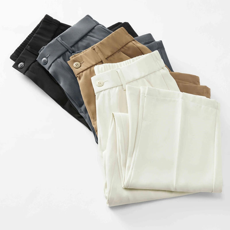 Pantalon homme à coupe loose et jambes larges avec poches latérales