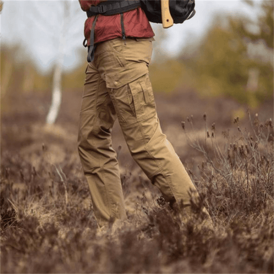 Pantalon tactique homme - Imperméable, style cargo, jambe droite, multiples poches