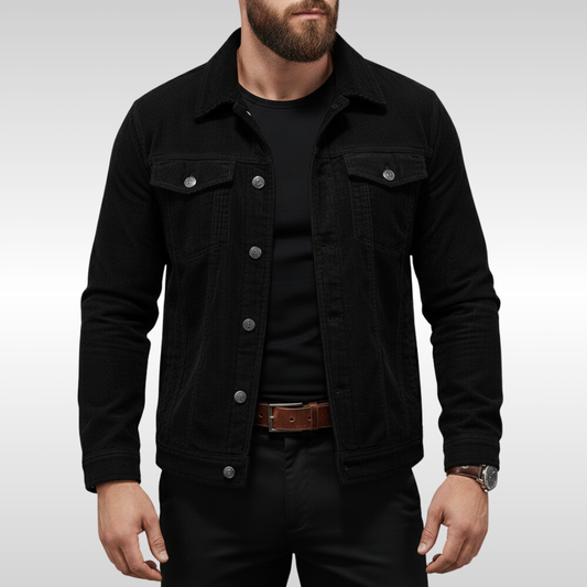 Veste homme boutonnée avec poches poitrine et coupe structurée