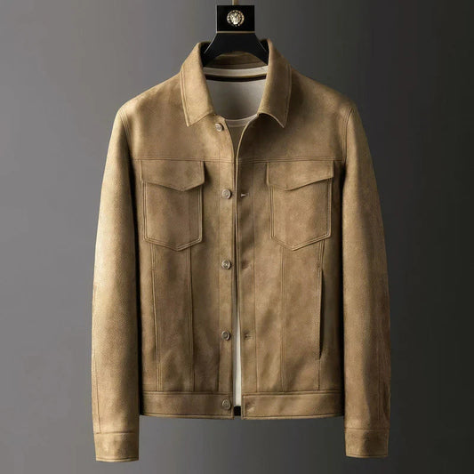 Veste homme décontractée à boutons avec poches poitrine coupe structurée
