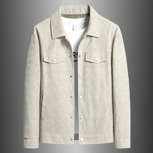 Veste homme légère à boutons avec poches poitrine et col revers