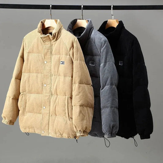 Veste matelassée pour homme coupe oversize fermeture à boutons