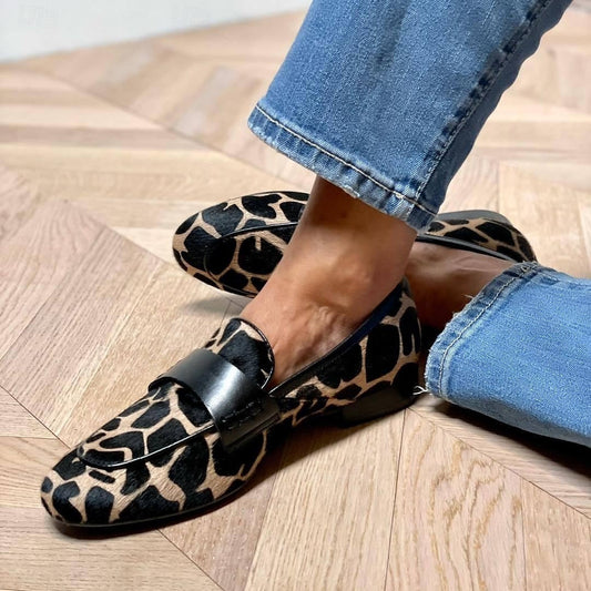 Katherina - Mocassins pour femmes avec détails noirs