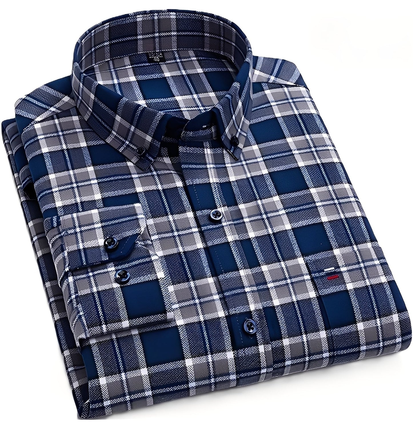 Nikolas - Chemise décontractée à carreaux pour homme