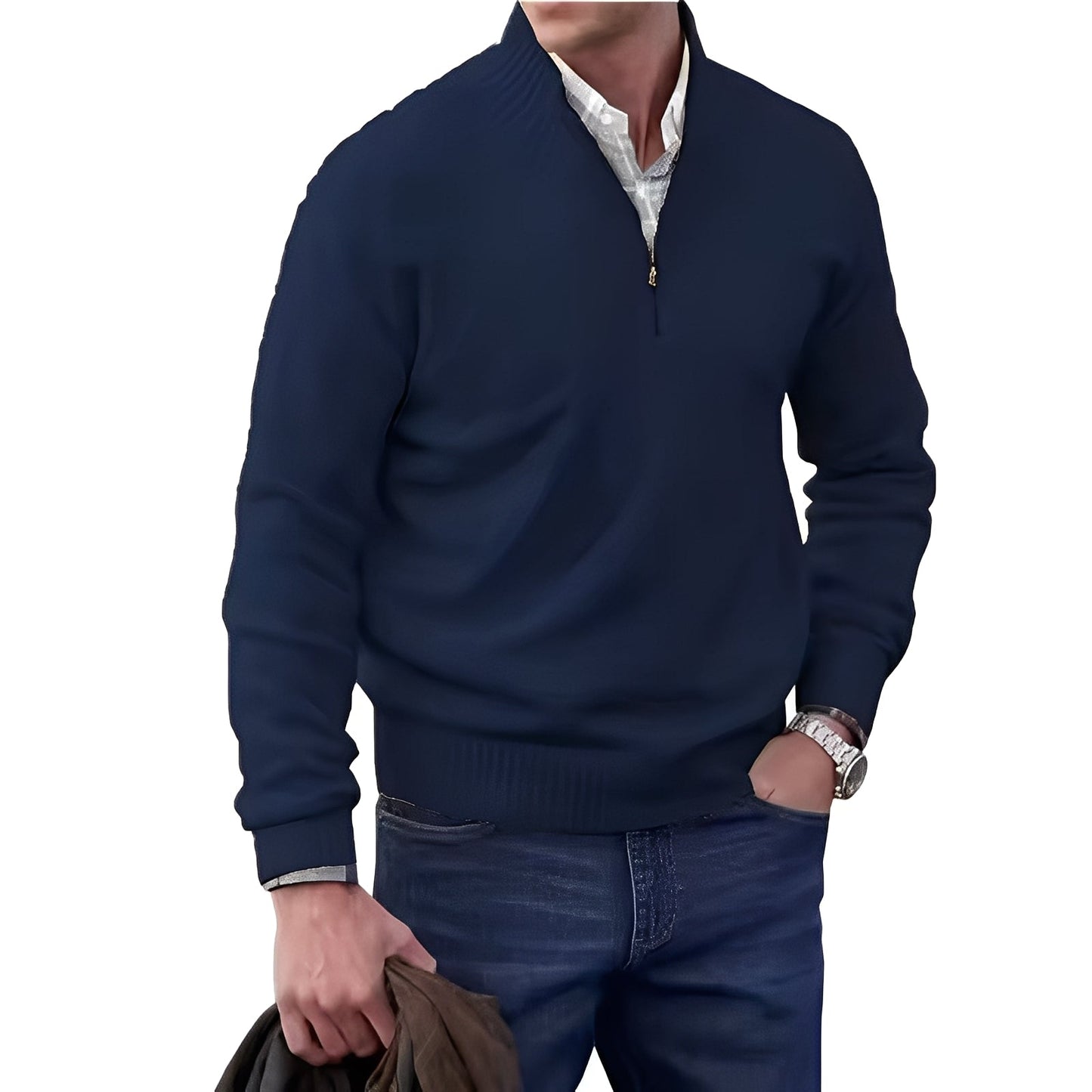 Jeremy – Pull décontracté à zip pour hommes