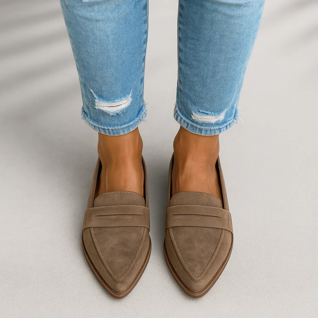 Annalise - Mocassins décontractés à bout pointu pour femmes