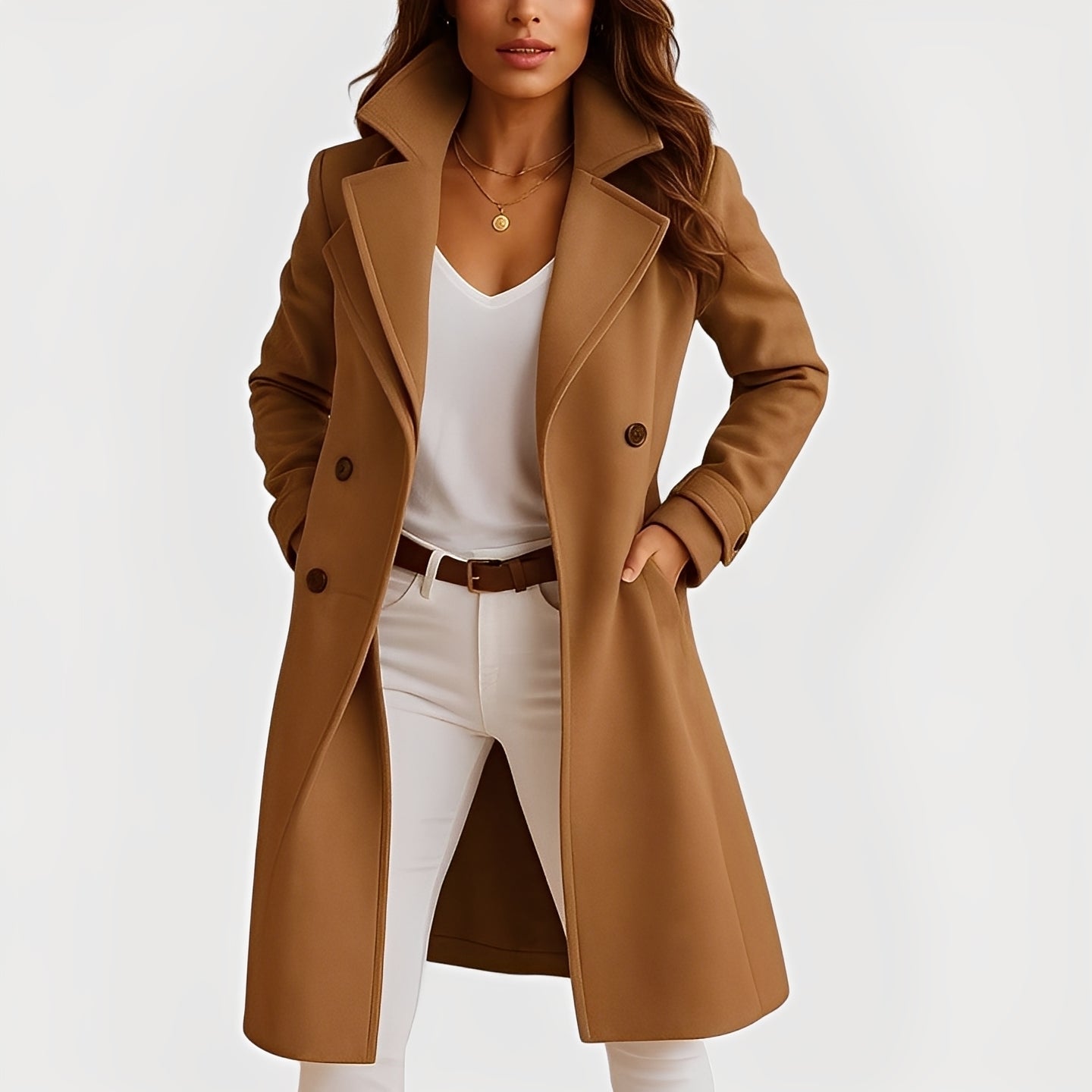 Camille - Manteau élégant pour femmes au design croisé