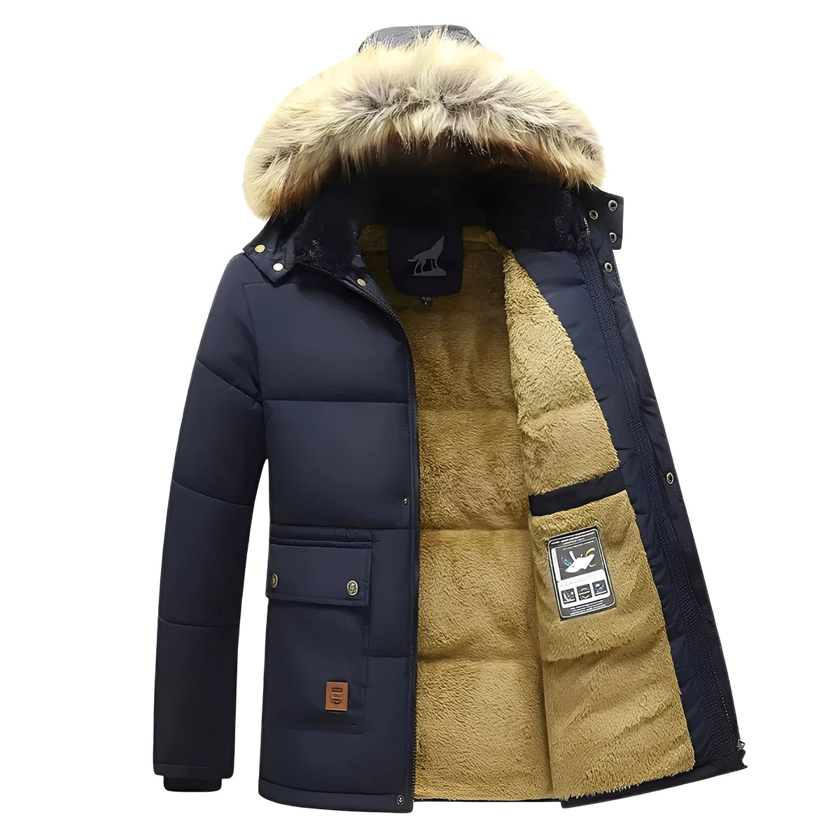 Crispian - Manteau douillet avec capuche