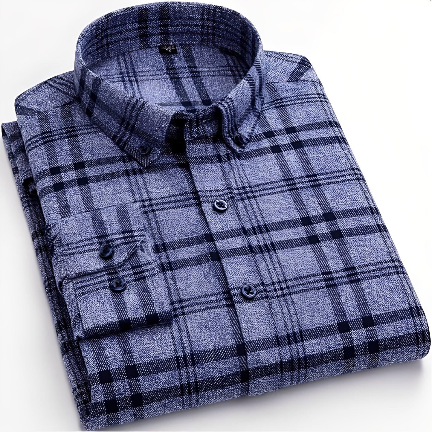 Nikolas - Chemise décontractée à carreaux pour homme