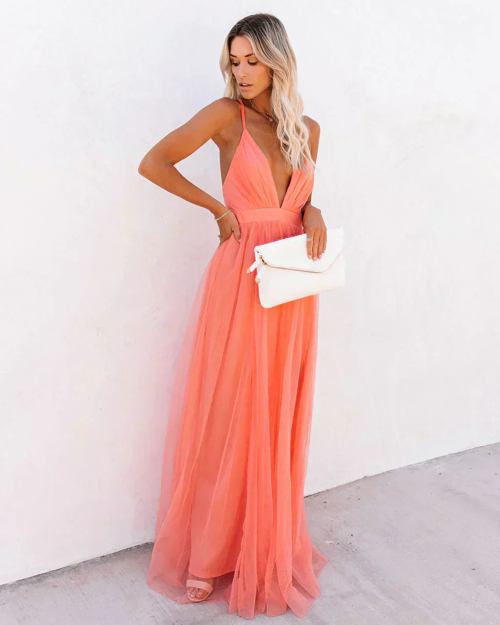 Belinda - Robe longue fluide et chic style d'été