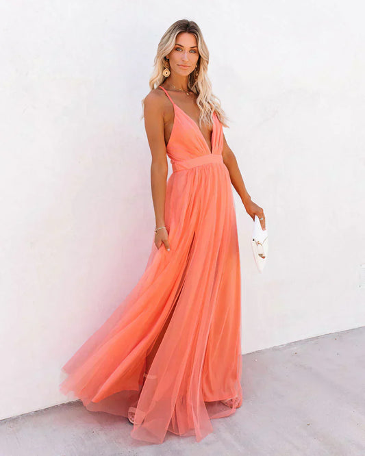 Belinda - Robe longue fluide et chic style d'été