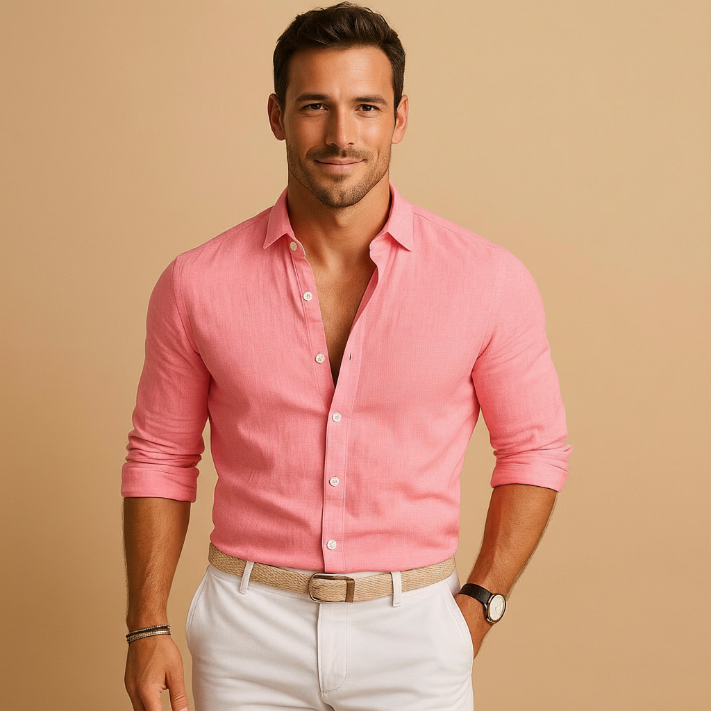 Leonard - Chemise confortable à manches longues