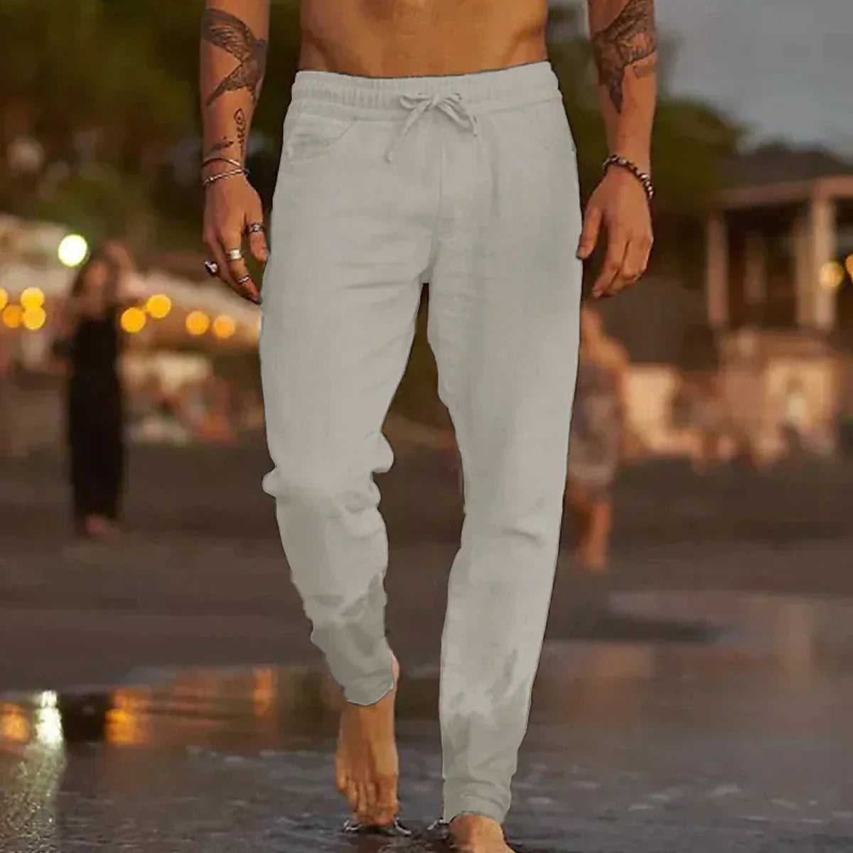 Pantalon léger décontracté pour homme – coupe confortable